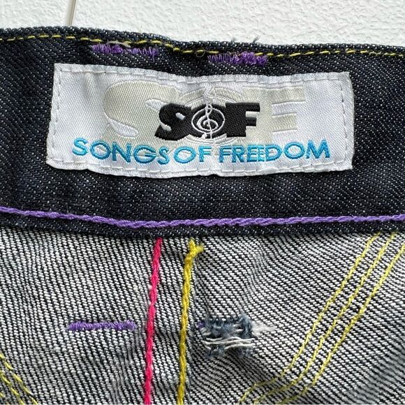 Vintage Songs of Freedom 5 Pocket Jeans - Picture 5 of 16